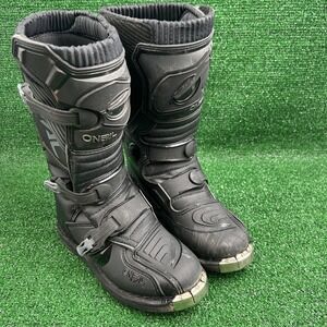 Oneal Element Motocross Boots Black Size 6 Youth #0332-106 Read Desc Has Flaw